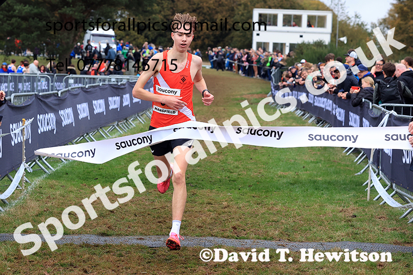 Mens Under-17s 2024 National Cross Country Relays, Berry Hill Park, Mansfield.   Photo: David T. Hewitson/Sports for All Pics
